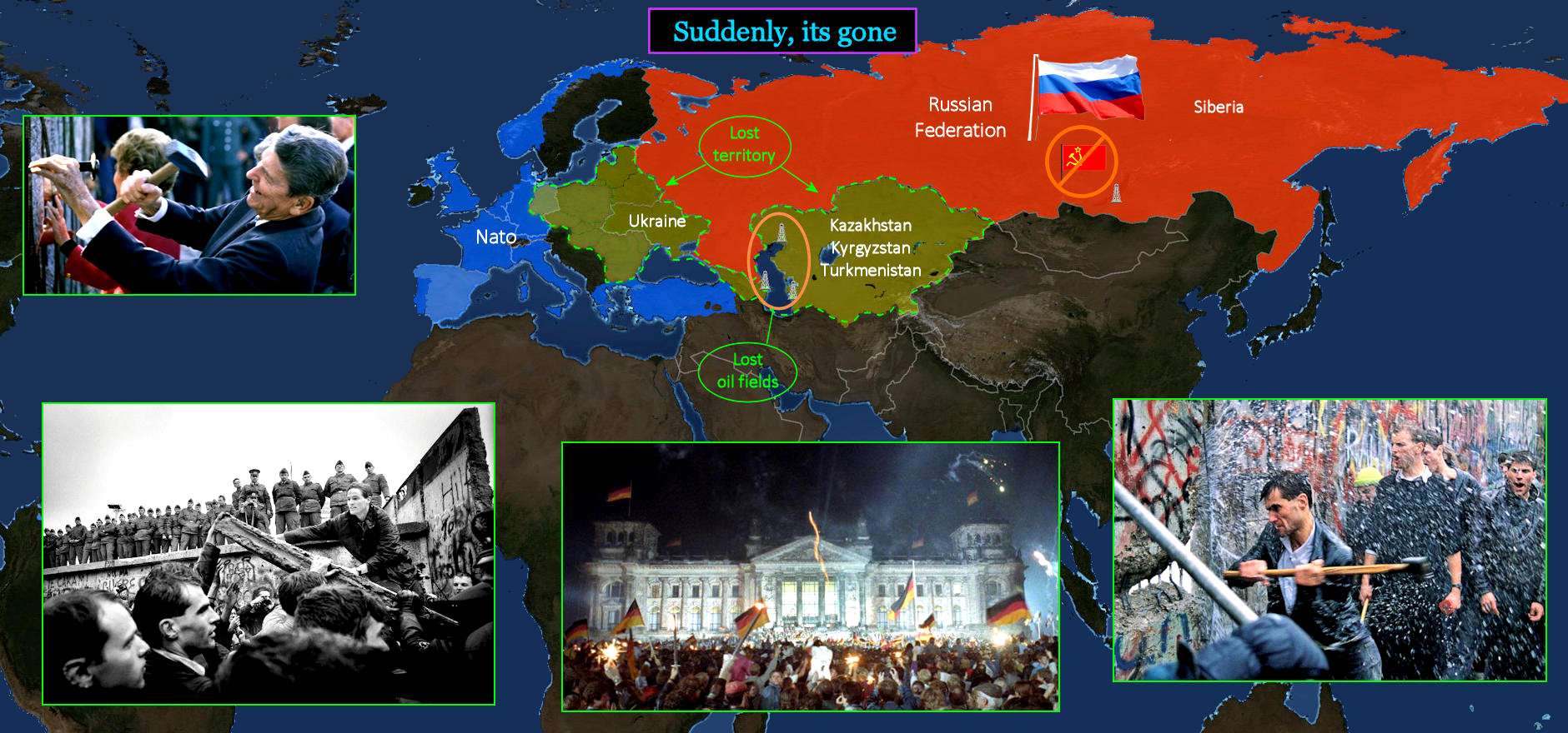 Gorbachev and Chernobyl, 1980s map